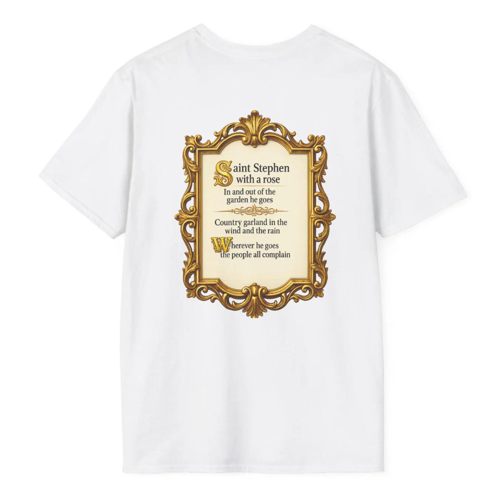 Saint Stephen With Rose Grateful Dead T-Shirt White